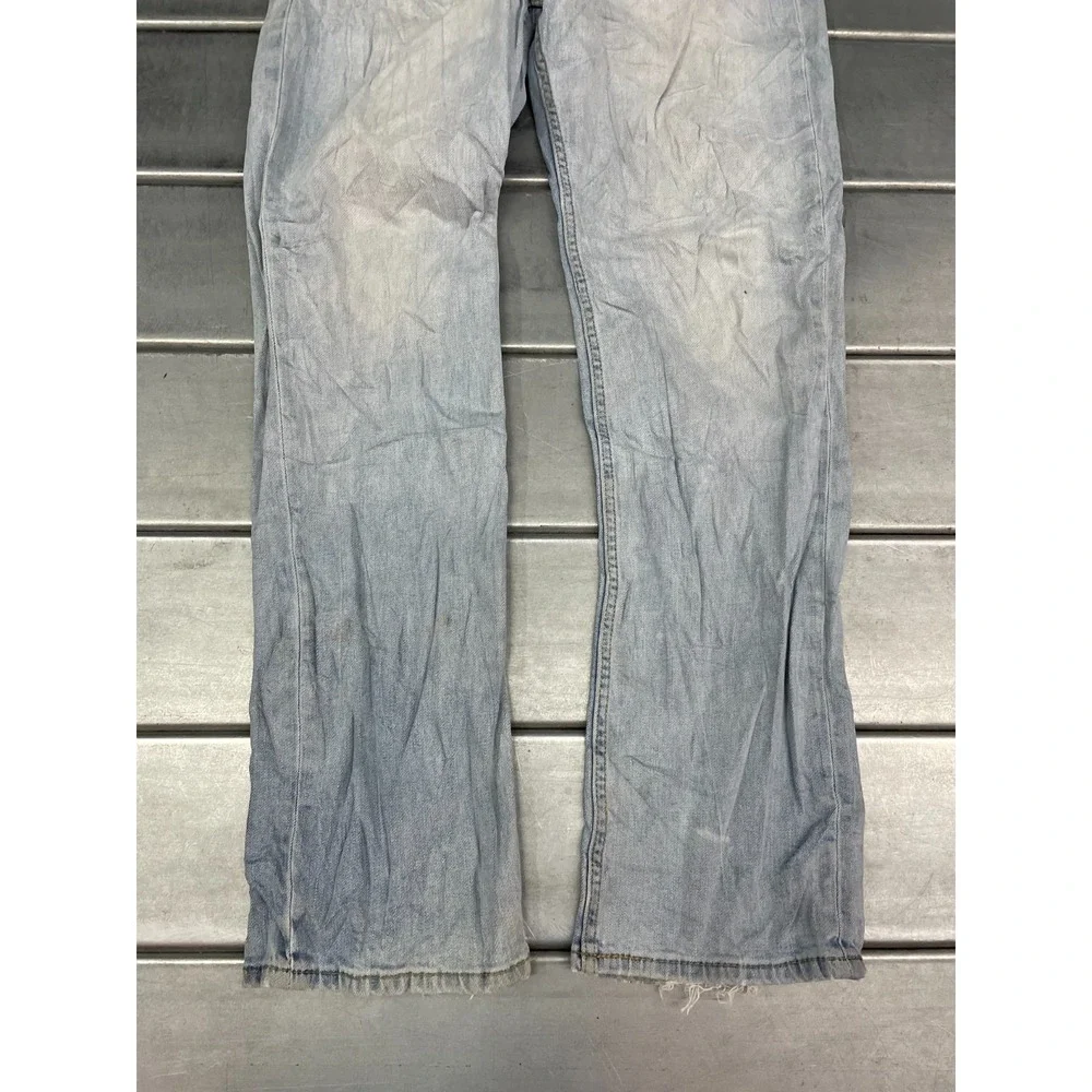 Levis 514 Slim Straight Jeans Mens 36x32 Blue Light Wash‎ Denim